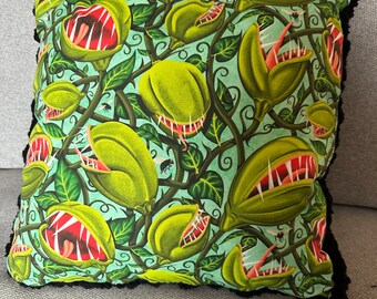 Venus Fly Trap Throw Pillow