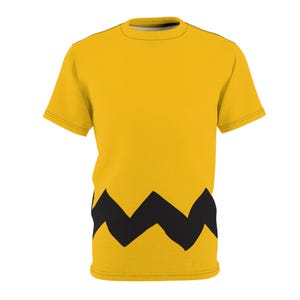 Charlie Brown Unisex Instant Halloween-kostuum Cut & Sew Tee (AOP) Klassiek Snoopy-T-shirt Party Oktober Wear Trick or Treat Cartoon-t-shirt