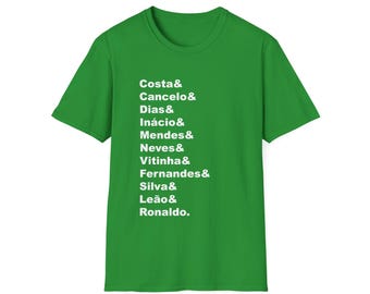 Portugal World Cup Fußball-Team-T-Shirt Startaufstellung