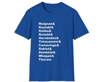 Frankreich WM-Fußball-Team-T-Shirt Startaufstellung