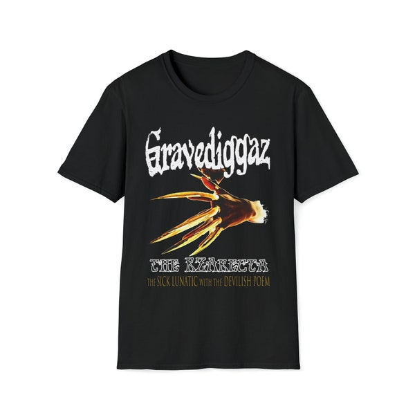 GRAVEDIGGAZ pick sickle shovel RZA Prince Paul Frukwan Poetic Horrorcore Supergroup golden era Fan Tshirtwu