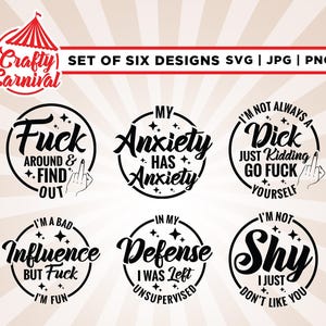 Lot sarcastique SVG, Cricut, Png, Svg, sublimation, lot sarcastique SVG, dicton sarcastique SVG, sarcasme Svg, Svg humoristique, Silhouette.