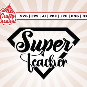 スーパー ティーチャー svg、クリカット、昇華、ティーチャー svg、スーパー svg、商用利用 svg、面白い先生 svg、スーパー ティーチャー png、シルエット、