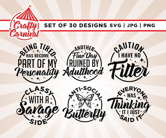 Sarcasm Svg Bundle, Sarcastic Svg Bundle, Funny quotes bundle svg, Cricut, Png, Svg, Sarcastic Sayings Svg Bundle, Sarcastic Quotes Svg