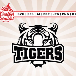 Tigers svg, Tiger svg, Tigers mascot svg, Tigers sports shirt, Cut File, Cricut, Png, Svg, sublimation, Tigers png, Tigers school spirit svg