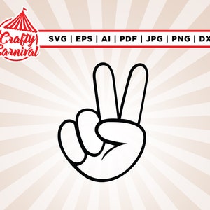 Signo de la paz de la mano SVG, Descarga instantánea, Cricut, Png, Svg, sublimación, Archivo de corte, Silueta, SVG de la paz, Signo de la paz svg, Signo de la paz mano Svg