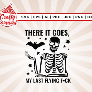 My Last Flying F Bat PNG, Halloween Sublimation, Fall, Autumn, Spooky, October, Retro, Sublimation, SVG,  Vintage, Silhouette, Cricut