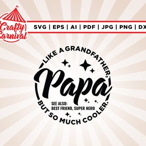 Définition papa SVG, Svg, Cricut, Png, Svg, sublimation, Clipart, svg papa, téléchargement immédiat, fête des pères, grand-père, chemise papa, papa