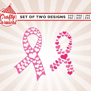 Breast Cancer Awareness Heart SVG, Awareness Ribbon svg, Pink Ribbon svg, cricut, cut file, sublimation, Png, Svg, Cancer SVG, Breast Cancer