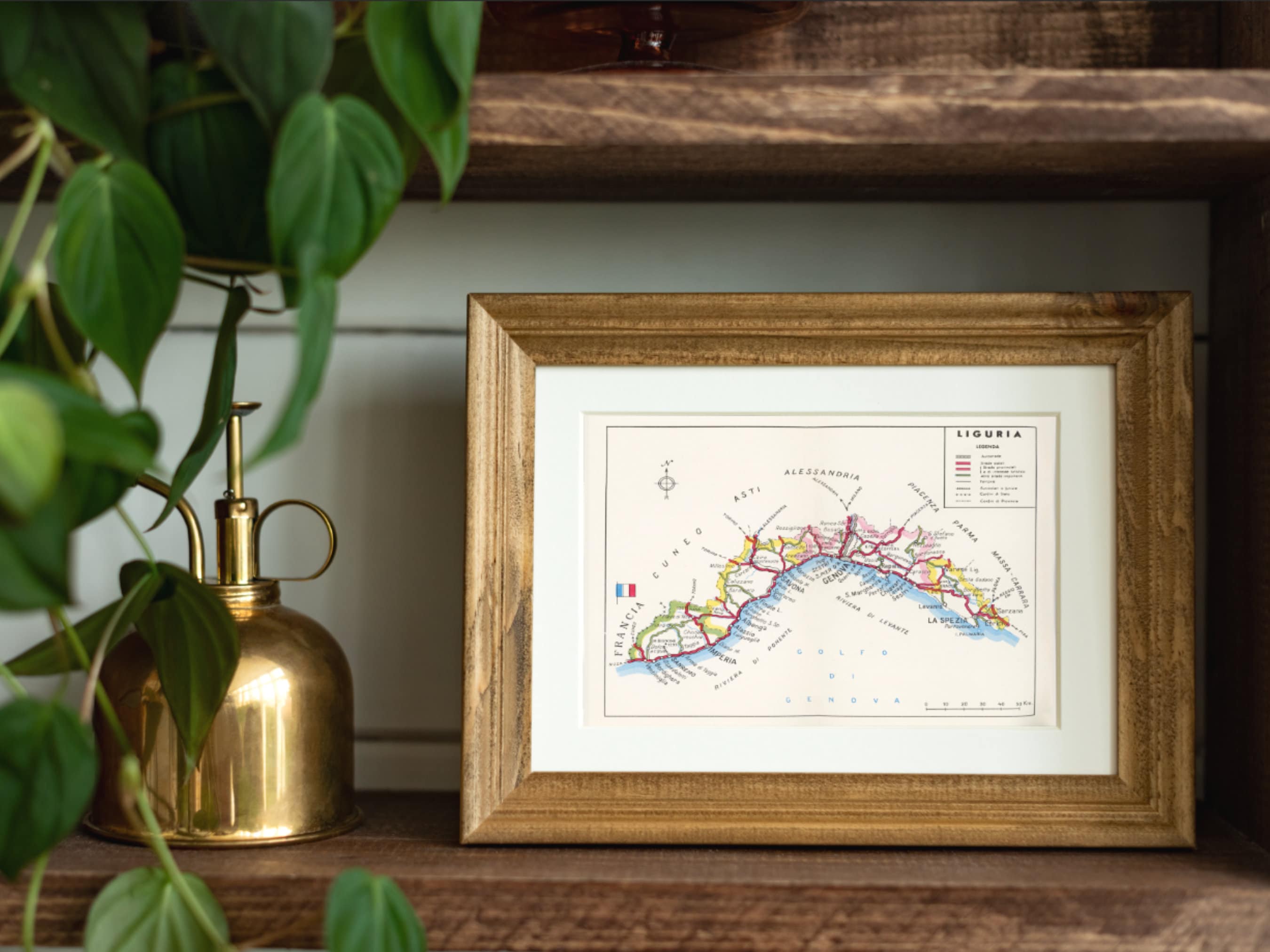 Rustic Italin Map Background 33 Vintage Italy Printable Illustrations Liguria Italy, Italian Maps ...