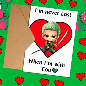 Carte de Saint-Valentin anime (5 x 7 pouces)