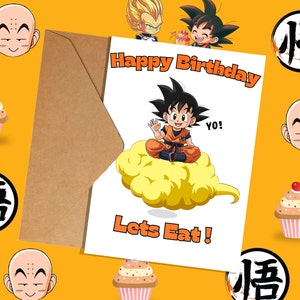 Carte d'anniversaire anime (5 x 7 pouces)