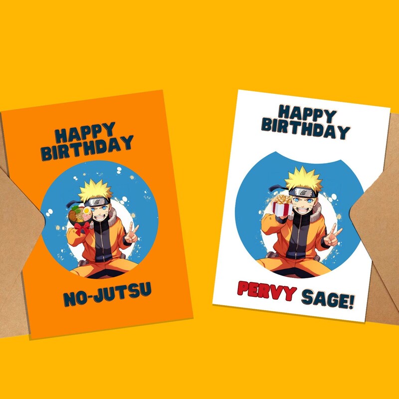 Anime Birthday Card - Etsy