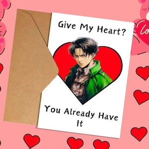 Anime Valentinstag Karte | You Have My Heart (13X18cm)