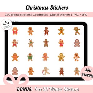Christmas Bundle Sticker | Goodnotes Digital Sticker Book | Digital Stickers |Digital Planner Stickers | Bundle Christmas Stickers
