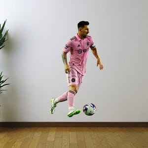 Lionel Messi Wall Sticker Decal Inter Miami Fathead Style Vinyl Removeable Decor