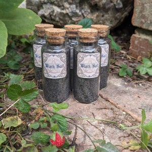 Witches Black Salt, Magic Ritual Salt, For Witchcraft, Wicca, Magick, and Wiccan Rituals, Great Gift for Beginner Witches