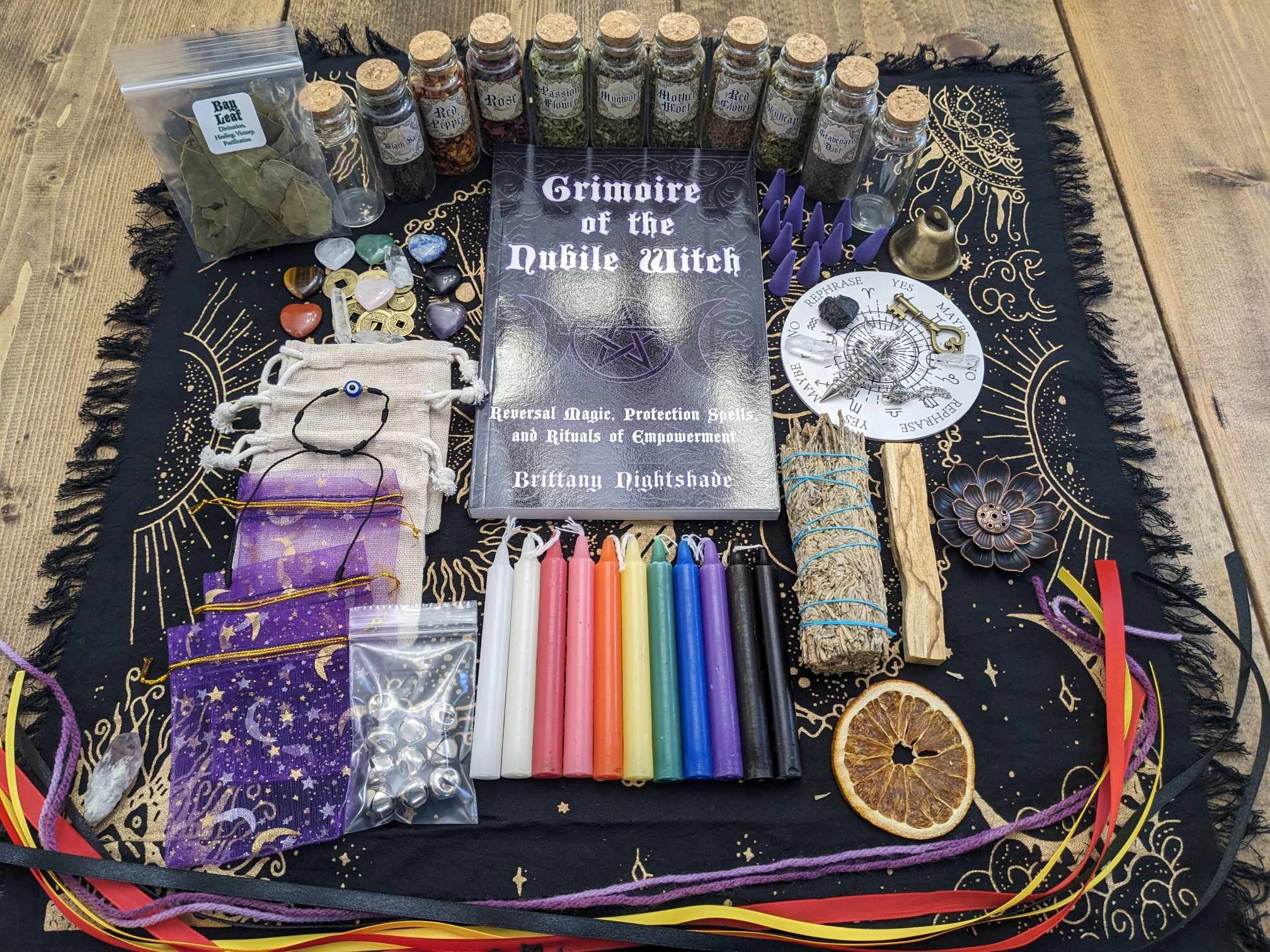 Witchcraft Kit, Apothecary Kit Box With Wiccan Supplies, Witch Supplies  Starter Kit, Altar Supplies for Witches 