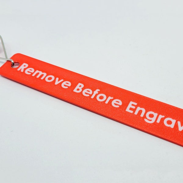 Remove Before Engraving lens cap hang tag for Fiber/Hobby/Galvo/Your laser