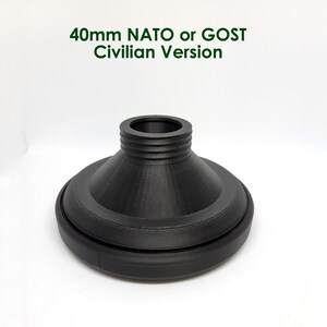 Prop GOST/NATO 40MM Civilian M80 M15 styled Gas Mask Filter  and other gas masks Cosplay Replica Dummy filter, Civilian version