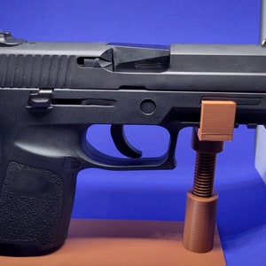 Adjustable Handgun/Pistol Stand for Displays, Safes, Photographs, etc.