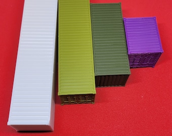 1:87 Scale Shipping Container for H0/HO Scale Model, Train set, diorama, etc. (3D Printed)
