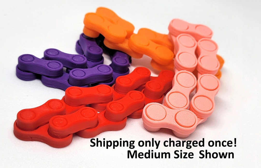 Chain Link Fidget Toy shipping Free After First Etsy