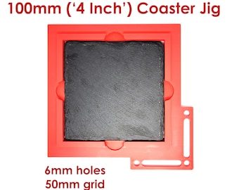 100mm ("4-inch") Coaster Laser Engraving Jig for Fiber/Hobby/CO2/UV/Galvo/Other Lasers