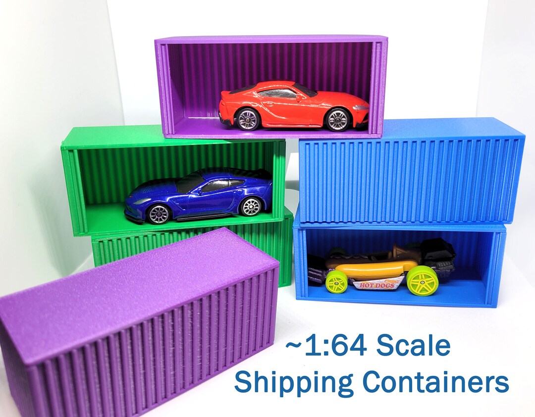 164 Scale Shipping Container for 164 Scale Model, Common Toy Cars