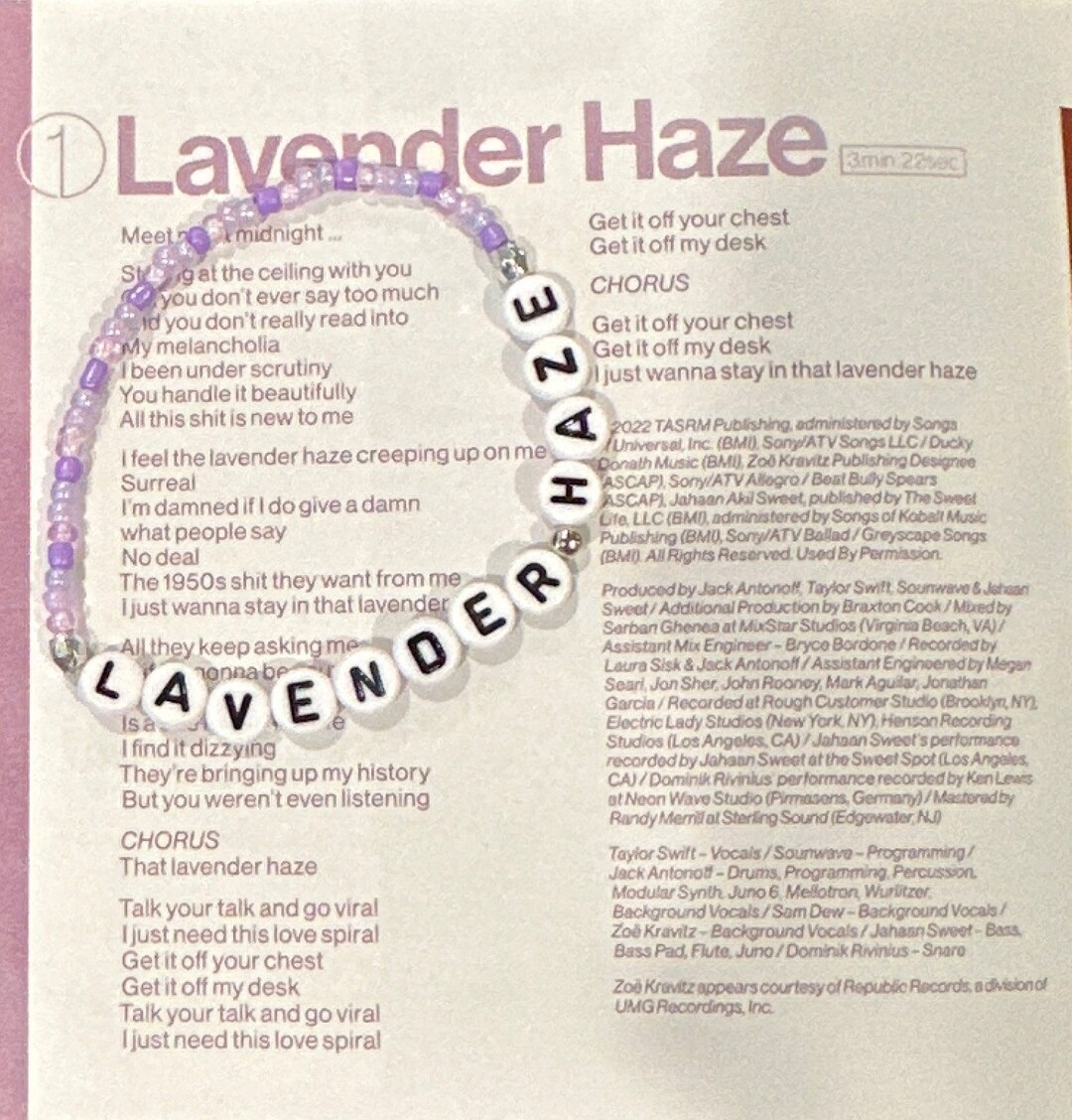 Eras Tour Friendship Bracelet X From Midnights Etsy