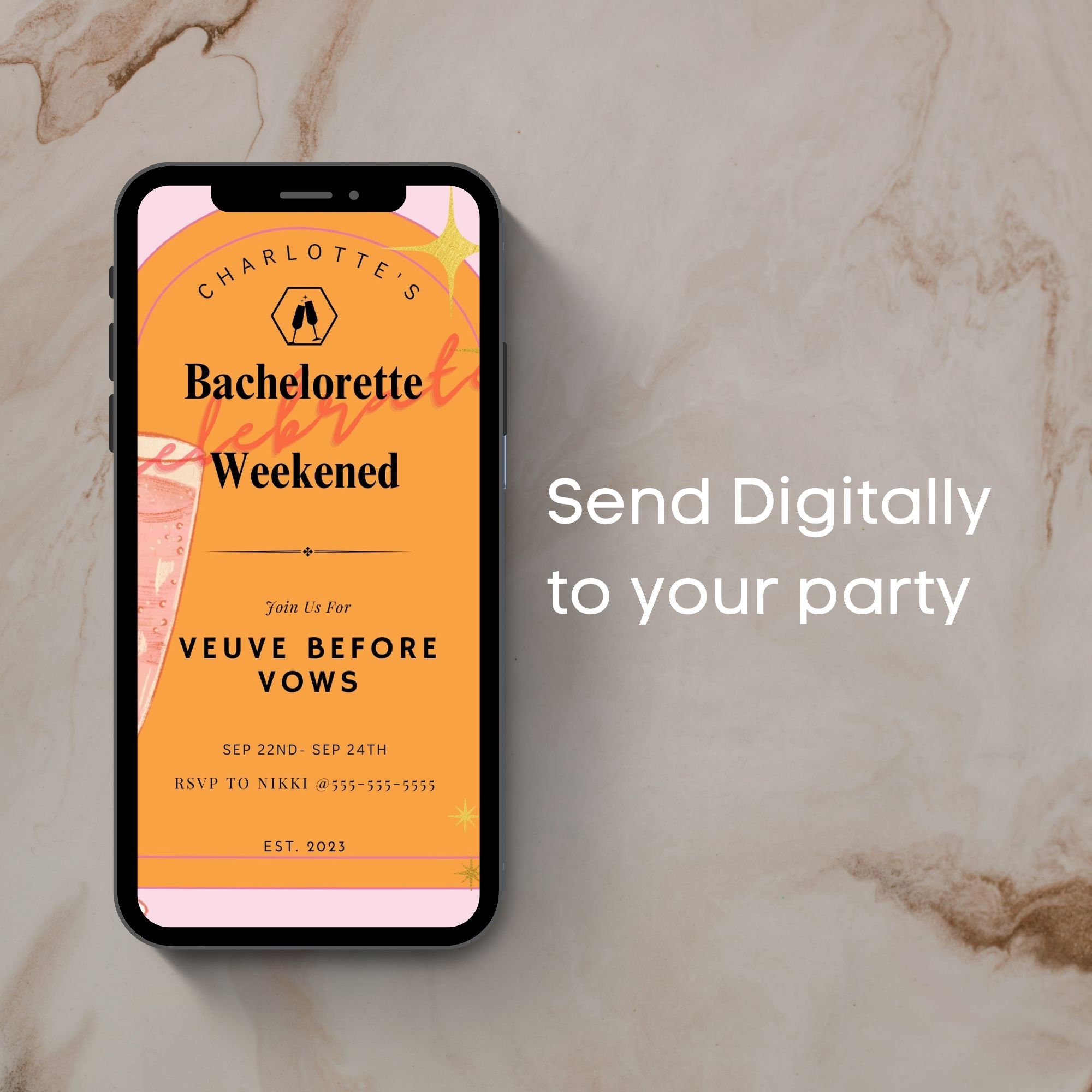 Last Rendez Bachelorette Party Game Bundle, Veuve Before Vows Scavenger Hunt, Champagne Bingo