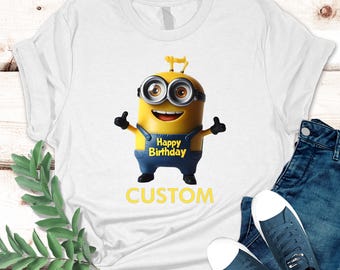 Custom Minion Birthday Shirt: Party Tee