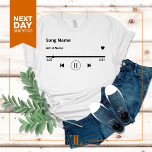Custom Song Name Shirts Gift For Birthday I Custom Artist Name Tee I Custom Song Name Shirt I Favorite Song Tee I Custom Favorite Artist Tee