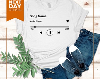 Custom Song & Artist Name Shirt: Personalized Music Tee