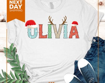 Custom Name Christmas Shirt: Family Holiday Tee