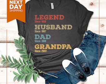 Personalized Legend Husband Dad Grandpa Shirt, Father's Day Gift