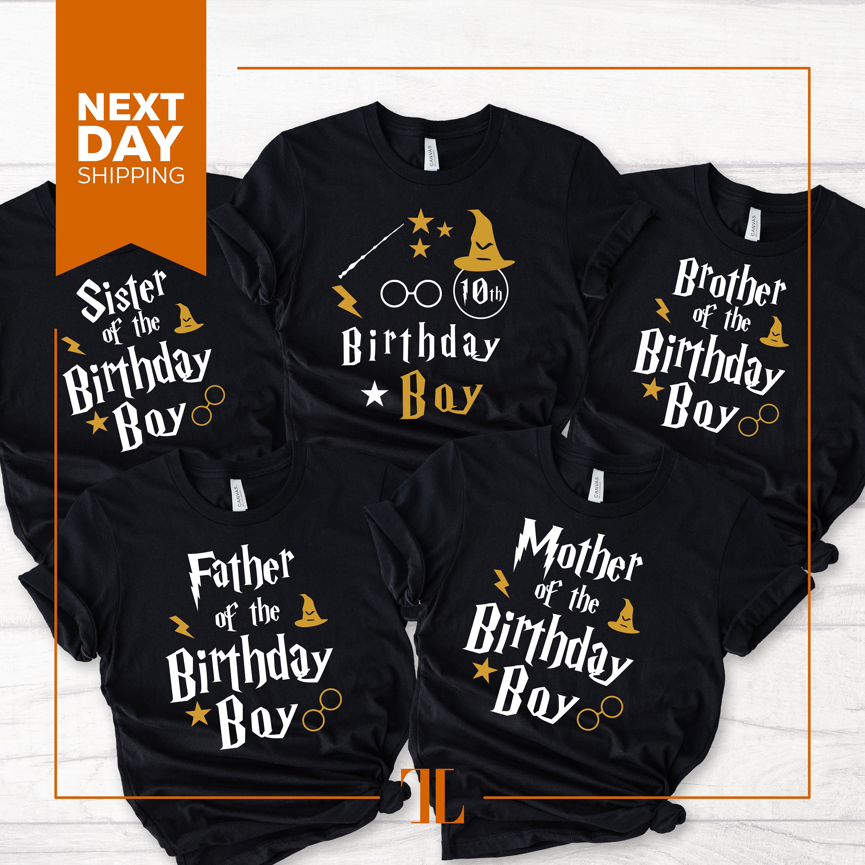 Wizard Birthday Squad T-shirts: Potterhead Personalized Birthday - Etsy