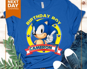 Sonic Birthday Boy Shirt: Family Matching Party Tee