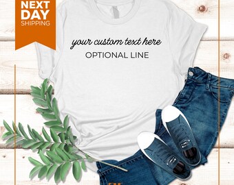 Custom Comfort Colors Shirt: Personalized Text, Matching Party Shirts