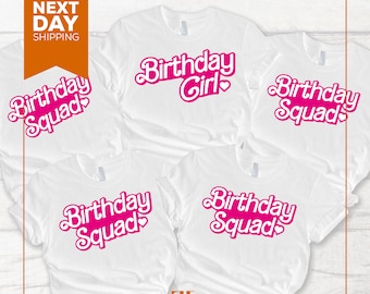 Personalized Birthday Girl Squad Shirt: Custom Party T-Shirt
