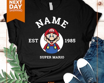 Custom Super Mario Birthday Shirt: Family Matching Tee