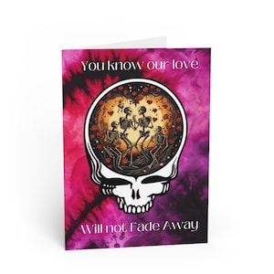 Grateful Dead Valentinstag Karte | Grateful Dead Valentinstag Geschenk | Dankbarer Tod | Totenkopf | Jerry Garcia | Phil Lesh | Bob Weir
