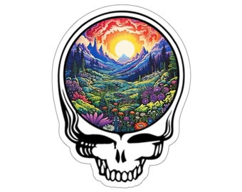 Grateful Dead Sugar Magnolia Inspired Kiss Cut Sticker Sticker | Grateful Dead Sticker | Grateful Dead | Sugar Magnolia | Jerry Garcia