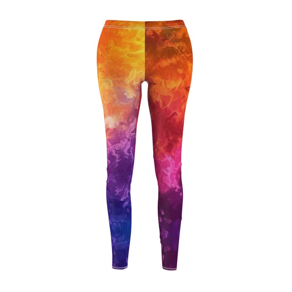 Tie-Dye Women's Cut & Sew Casual Leggings | Festival Wear | Tie-Dye | Leggings | Festival Fashion | Festi Fashion | Jam Band Fashion