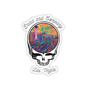 Pegatinas troqueladas de esfera muerta y compañía / Esfera y asco Las Vegas / Bob Weir / John Mayer / Esfera / MSG / Hunter S. Thompson