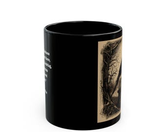 The Raven by Edgar Allan Poe Mug | Edgar Allan Poe | The Raven | Horror | Literature | Poetry | Books | Reading | Literature Gift Mug