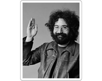 Jerry Garcia Sticker | Jerry Garcia | Grateful Dead | Old & in the Way | Dead Head | Jam Band | Jam Band Merch | The Grateful Dead