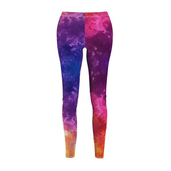 Tie-Dye Women's Cut & Sew Casual Leggings | Festival Wear | Tie-Dye | Leggings | Festival Fashion | Festi Fashion | Jam Band Fashion