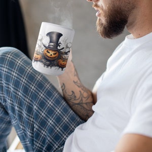 Spooky Halloween Pumpkin Mug - Home Décor and Gift Idea 11oz