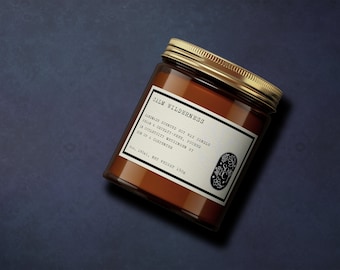 Calma Salvaje | Vela perfumada en frasco de vidrio | Cera de soja | Hecha a mano en Alemania | 100 % vegana y sin crueldad animal | Regalo para cualquier ocasión